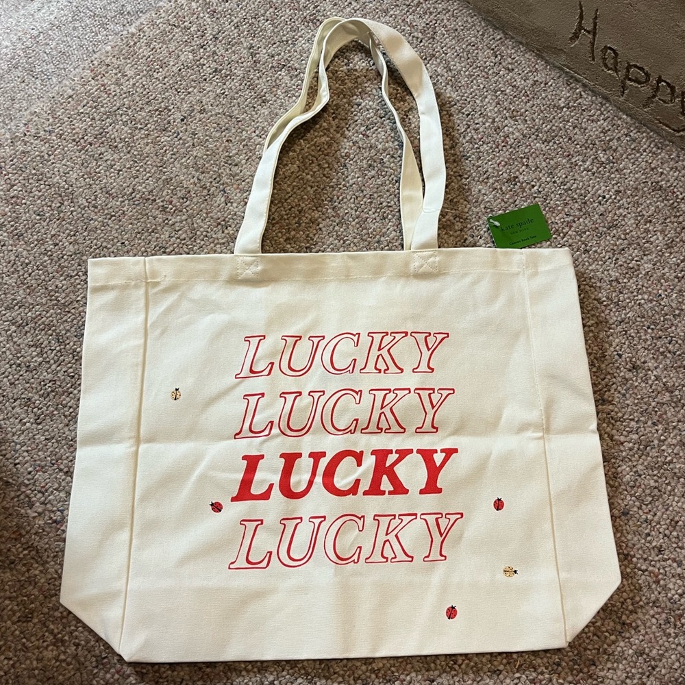 🆕 Kate Spade Lucky Ladybug Tote - Picture 2 of 14